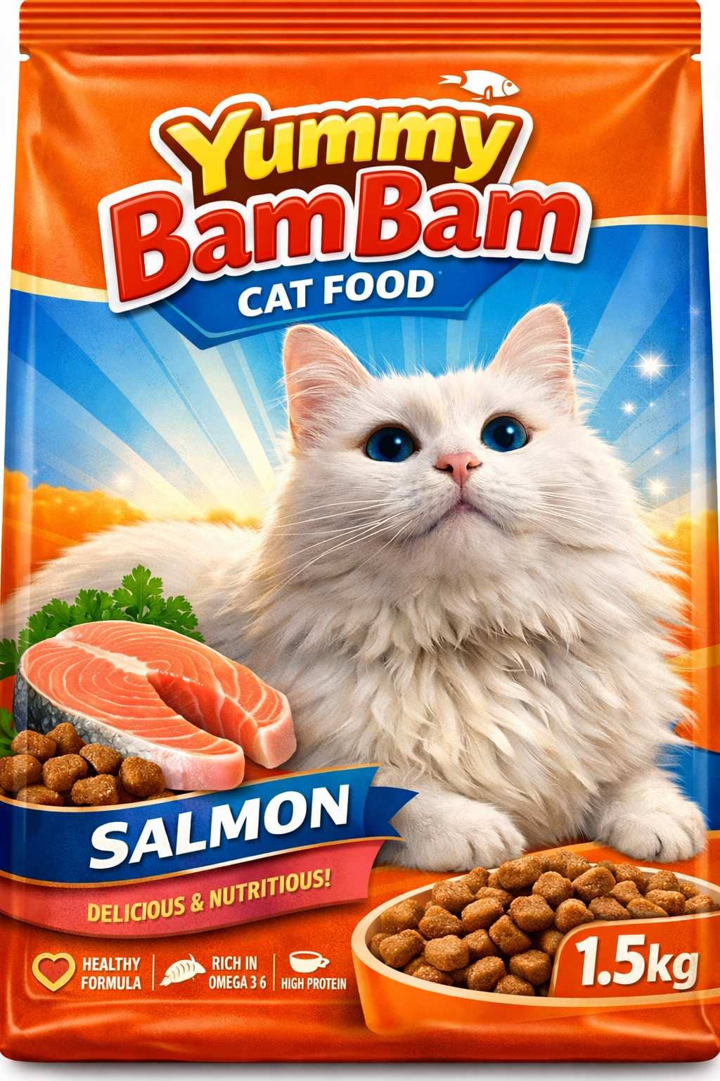 Yummy BamBam Salmon Cat Food